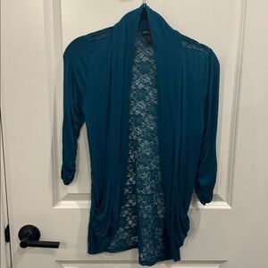 American Dream Turquoise Lace Top